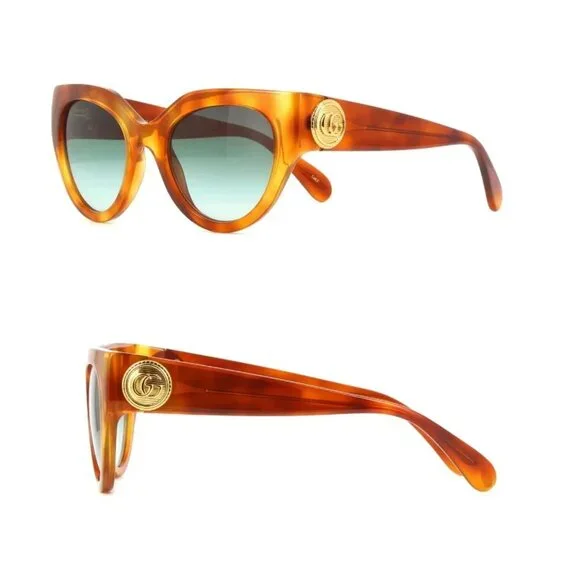 GUCCI GG1408S 004 Butterfly Sunglasses Tortoiseshell - Picture 2 of 12